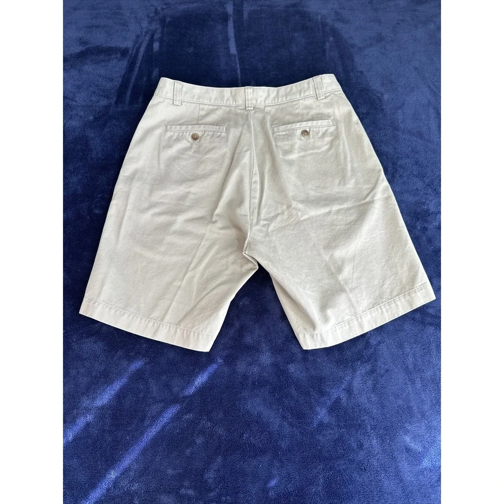 Mens Cutter & Buck Flat Front‎ Khaki Shorts Size 34 Inseam 9